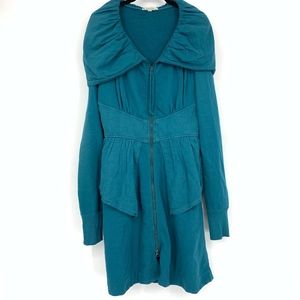 Prairie Underground Teal Long Hoodie